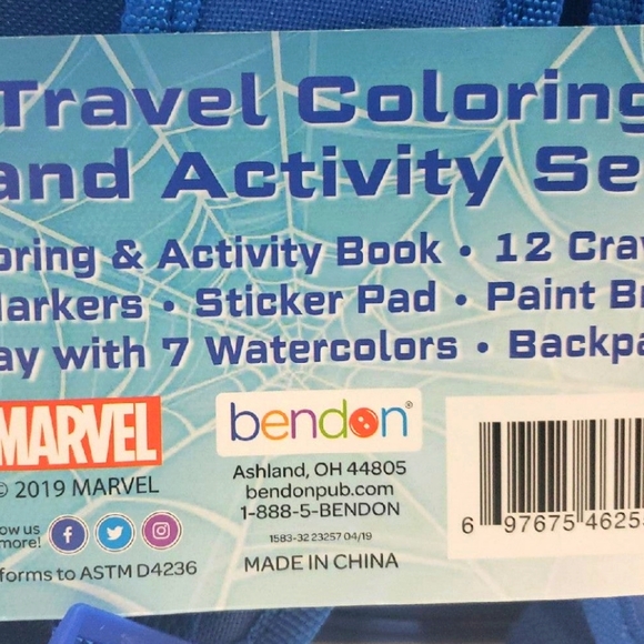 Spiderman Travel Coloring & Activity Set - Picture 6 of 7